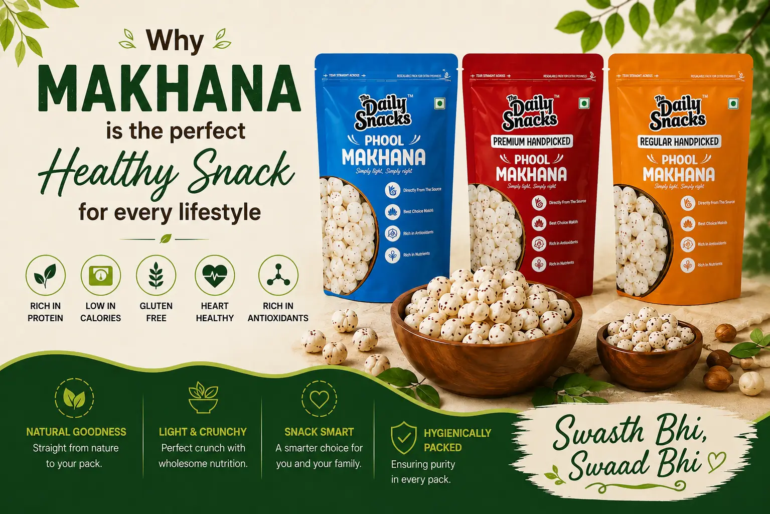 Why Makhana is the Perfect Healthy Snack for Every Lifestyle
