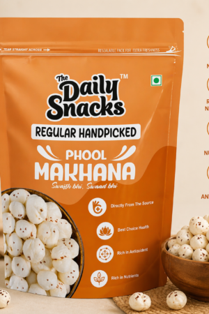 The Daily Snacks Makhana – Regular Handpicked